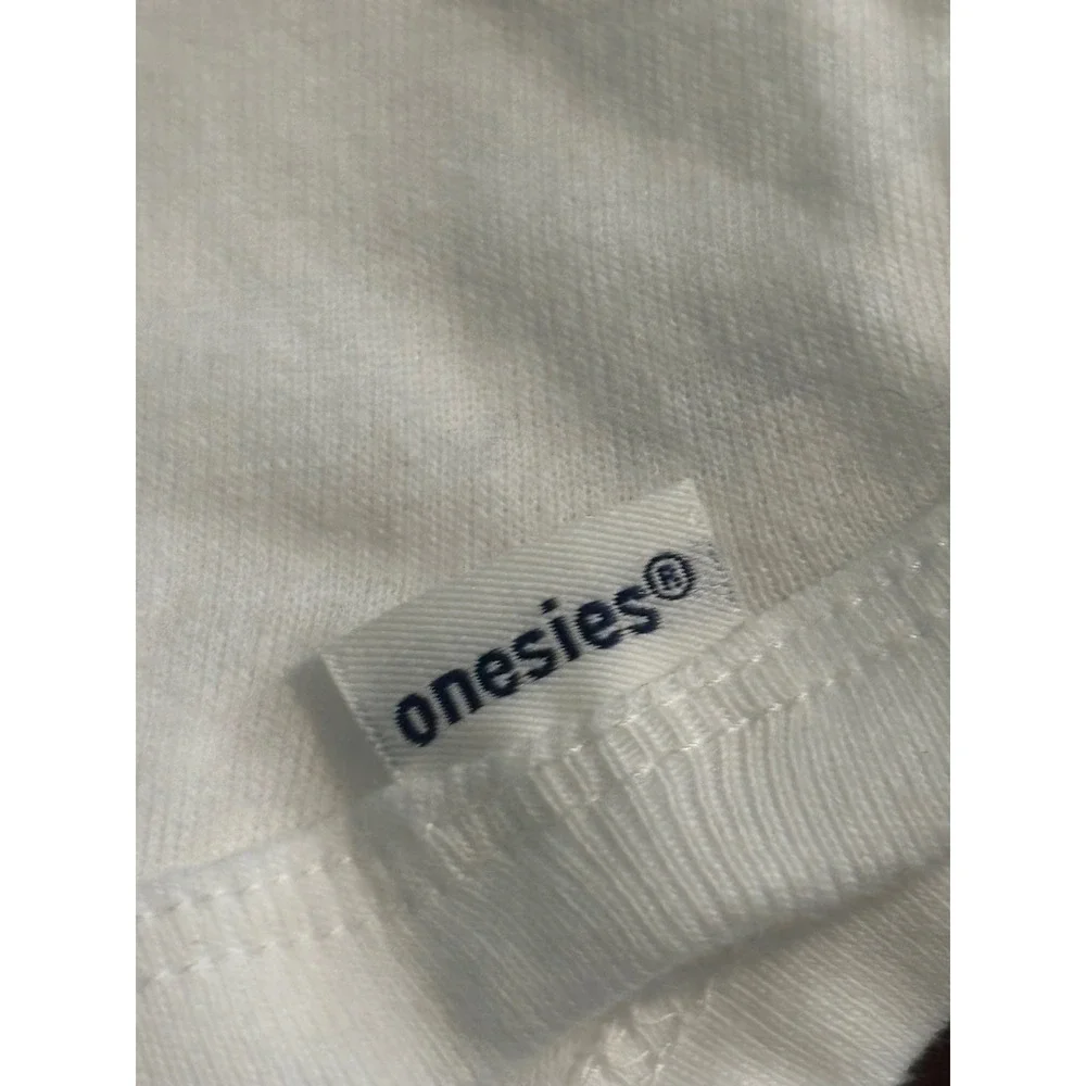Gerber Onesies Assorted Lot 9 Szs 0-3, 3-6. 6-9 Months Plain White Short Sleeve
